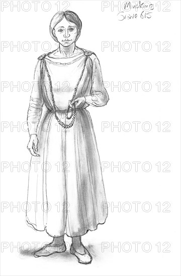 Anglo-Saxon woman, c5th-10th century, (c1990-2010) Artist