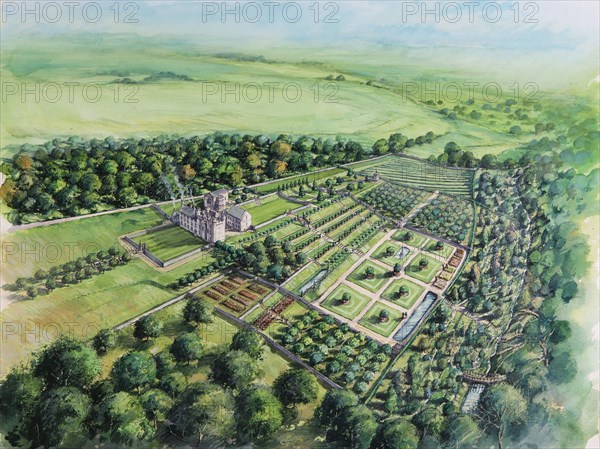 Hylton castle, early 18th century, (c1980-2010) Artist