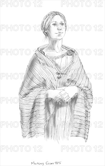 Anglo-Saxon woman, c5th-10th century, (c1990-2010) Artist