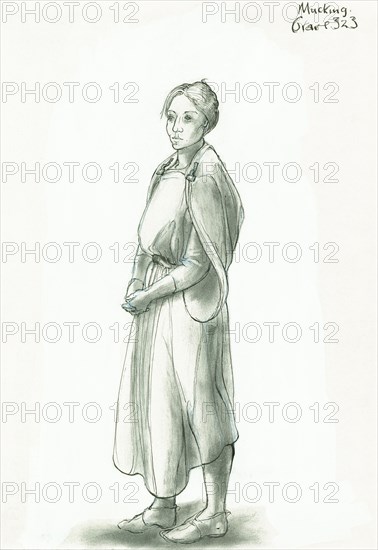 Anglo-Saxon woman, c5th-10th century, (c1990-2010) Artist