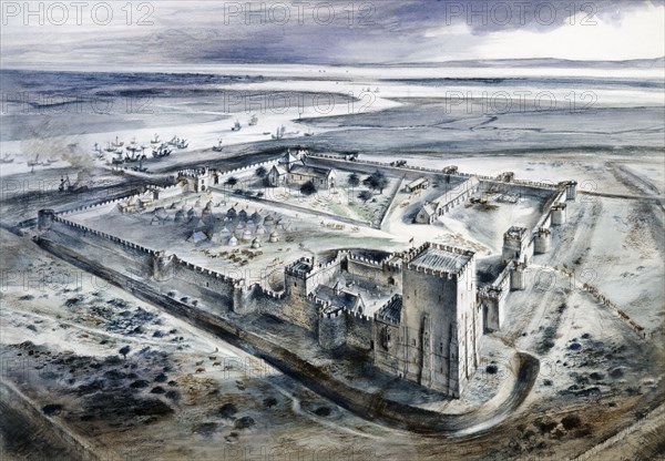 Portchester Castle, 15th century, (c1960s)