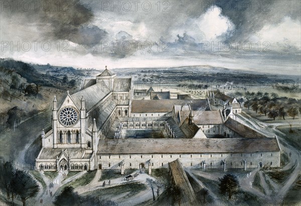 Byland Abbey, 1539, (c1960s)