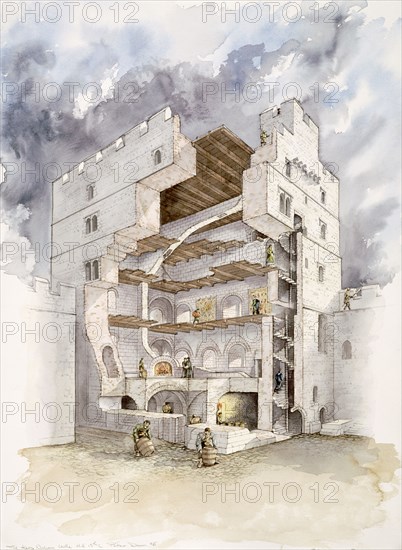 Norham Castle, mid 15th century, (1990-2010) Artist