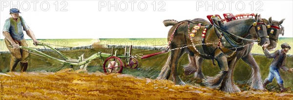 Ploughing, c1830-1900, (c1990-2010)