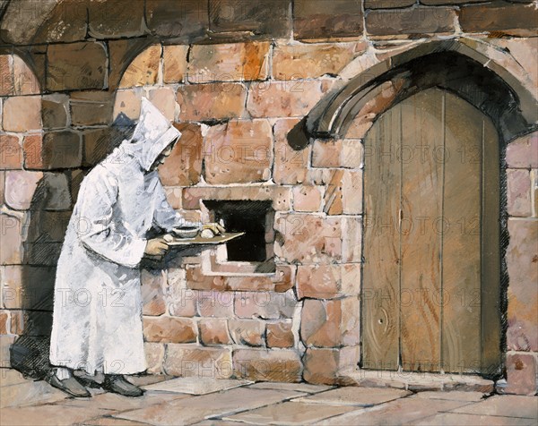 Monk, Mount Grace Priory, c14th century, (c1990-2010). Creator: Ivan Lapper.