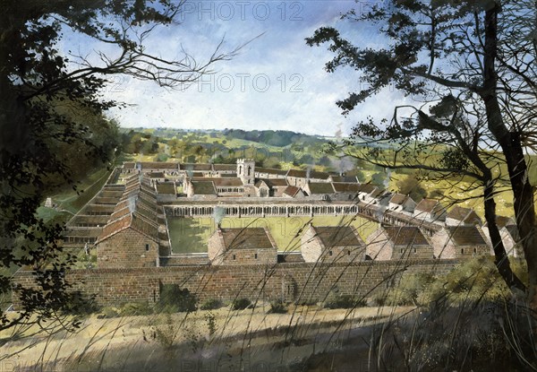 Mount Grace Priory, c16th century, (c1990-2010). Creators: Ivan Lapper, King Henry VIII.