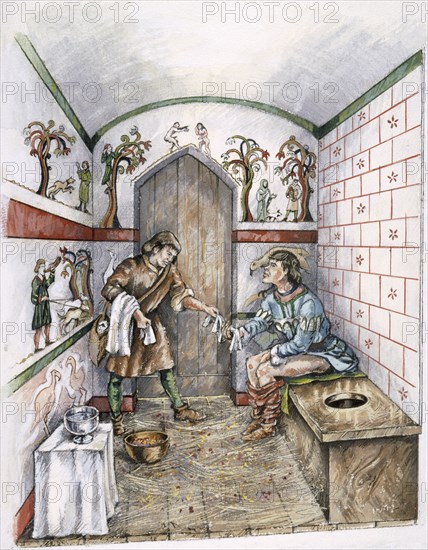 Medieval latrine, c1350, (c1990-2010)