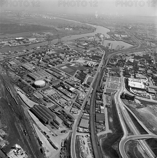 Middlesbrough Docks and environs, Teesside, 1981