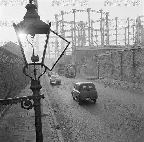 Gas light, King's Cross, London, 1949-1969.