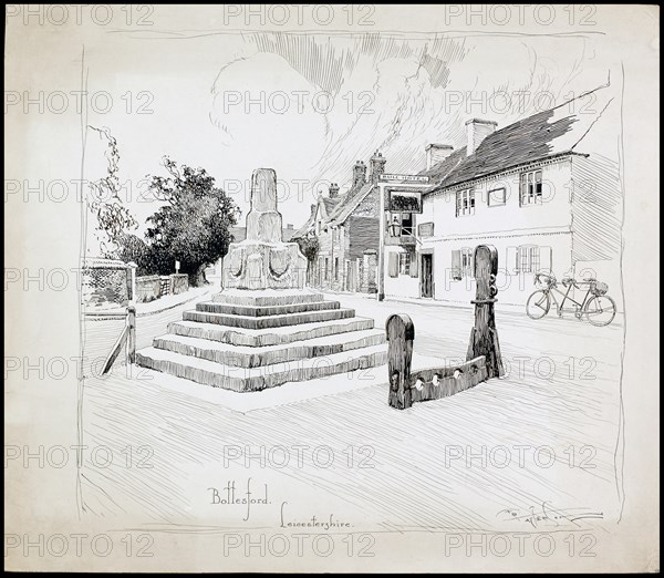 Bottesford Market Cross, Leicestershire, 1892-1933