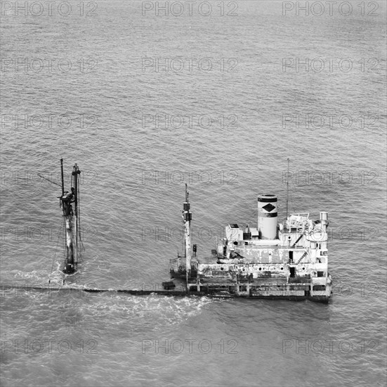 Shipwreck on the Goodwin Sands, Kent, 1948