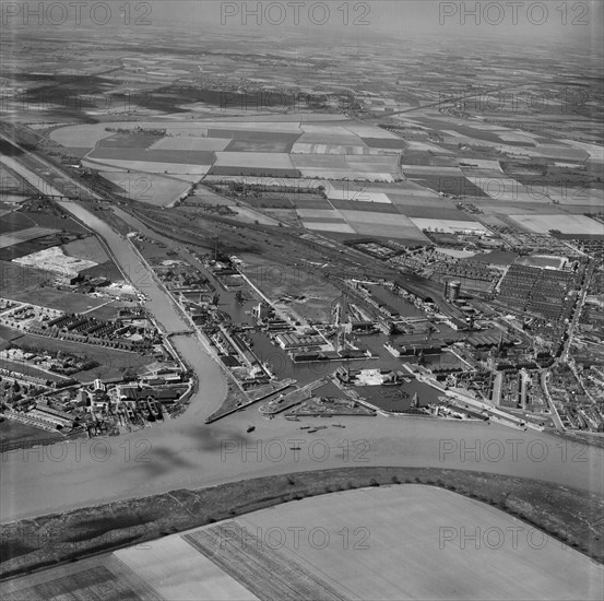 Goole Harbour, East Riding of Yorkshire, 1949