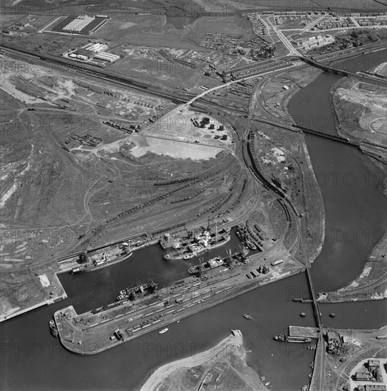 Prince of Wales Dock, Workington, Cumbria, 1953