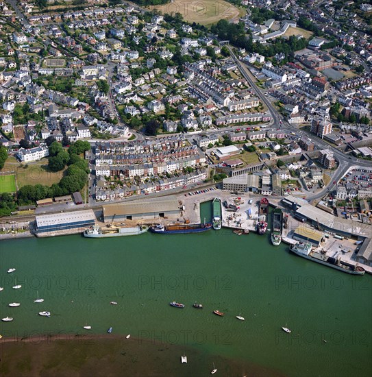 Docks and marina, Teignmouth, Devon, 1990