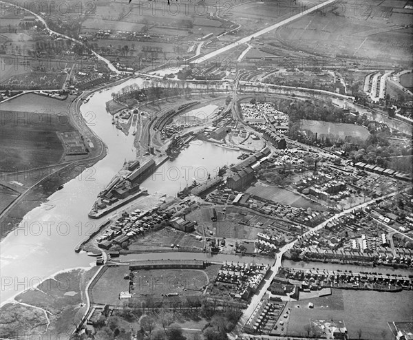 Boston Dock and environs, Boston, Lincolnshire, 1930