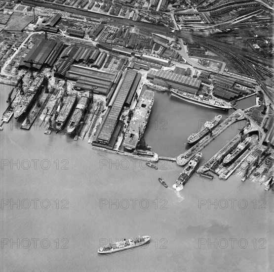 Cammell Laird Shipbuilding and Engineering Works, Birkenhead, Merseyside, 1950