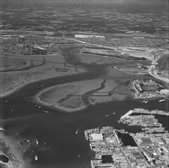 Portsmouth Harbour, Hampshire, 1974