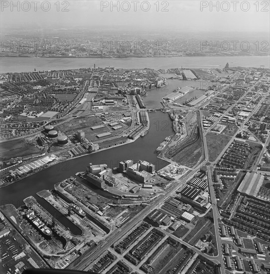 Birkenhead Docks and environs, Wirral, Merseyside, 1980