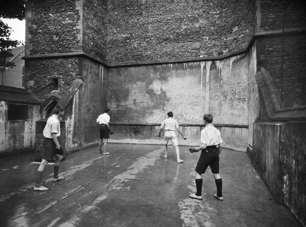 Playing fives, King's School, Ely, Cambridgeshire, 1920-1939