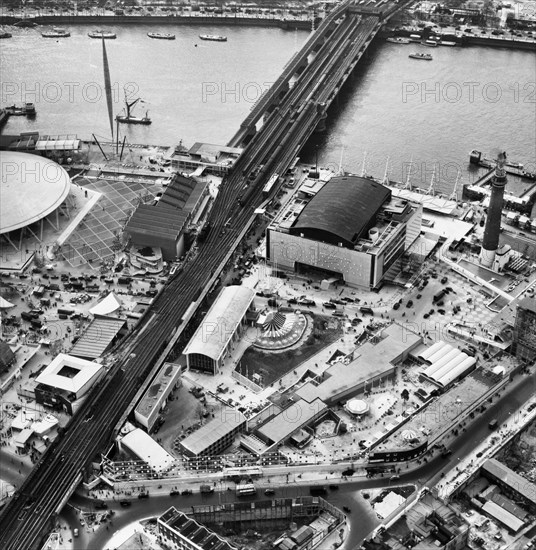 Festival of Britain site, South Bank, Lambeth, London, May 1951