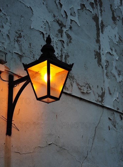 Street lamp, Gas Street Basin, Worcester and Birmingham Canal, Birmingham, West Midlands, c2009