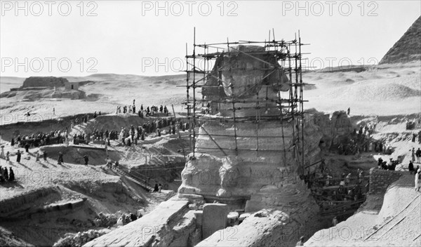 Great Sphinx of Giza, Egypt, 1931