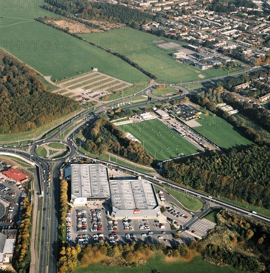 Broadhall Way Football Ground, Stevenage, Hertfordshire, 1988