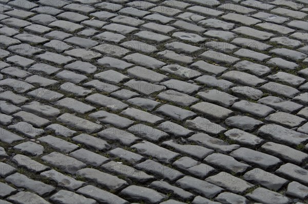 Cobbled street surface, Castlefield area, Manchester, c2009