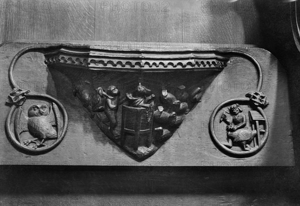 Misericord, Beverley Minster, East Riding of Yorkshire, 1959