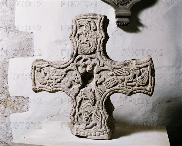 Anglo-Saxon Cross head, Church of St Michael, Cropthorne, Worcestershire, c2006