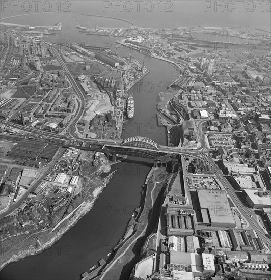 Sunderland and the mouth of the River Wear, 1981