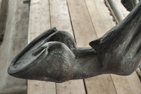 Detail, quadriga statue, Wellington Arch, Hyde Park Corner, Westminster, London, c2015