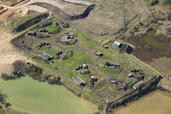 Remains of a Second World War anti-aircaft battery, Chadwell Heath, London, c2010s