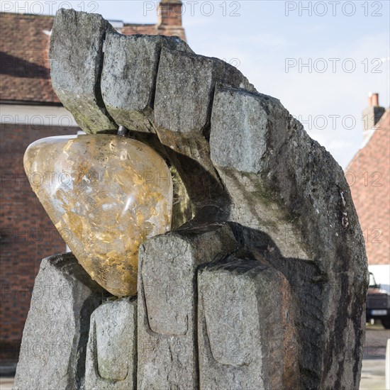 The Symbol of Discovery', sculpture by John Skelton, East Row, Chichester, West Sussex, 2014s