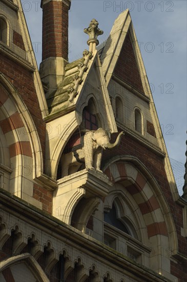 Elephant in niche, Elephant Tea Rooms, 64-66 Fawcett Street, Sunderland, Tyne and Wear, 2008