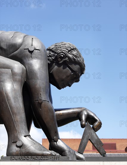 Newton after Blake', sculpture by Eduardo Paolozzi, British Library, 98 Euston Road, London, 2015