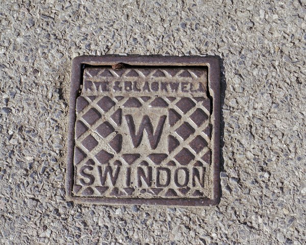 A water stop tap cover plate made by Rye and Blackwell, Swindon, Wiltshire, 2006