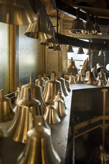 Hand bell blanks, Whitechapel Bell Foundry, 32-34 Whitechapel Road, Tower Hamlets, London, 2010