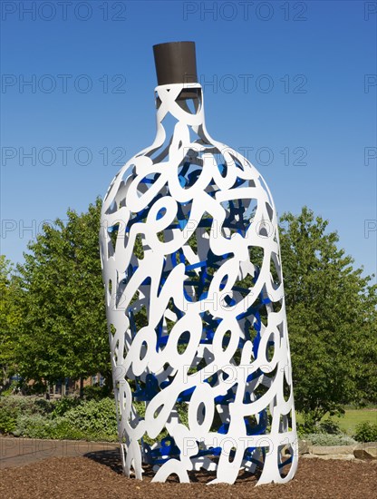 Bottle of Notes', sculpture in Centre Square, Middlesborough, 2015