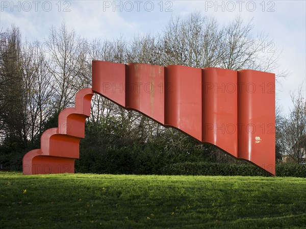 The Art of Silence', sculpture by Bernard Schottlander, Bletchley, Milton Keynes, 2015