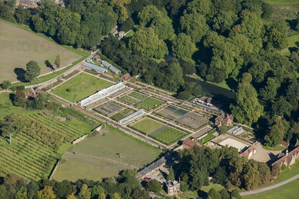 Kitchen garden, Audley End, Essex, 2015