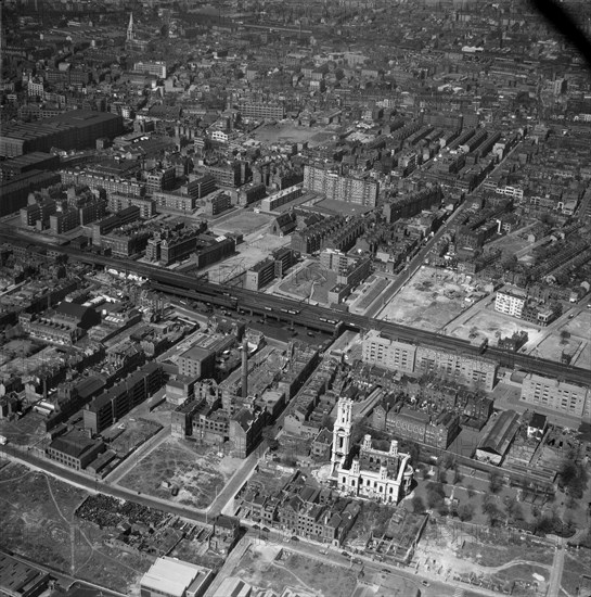 Church of St George in the East, Stepney, London, 1960