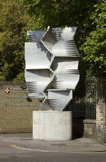 Construction in Aluminium', sculpture by Kenneth Martin, Cambridge, Cambridgeshire, 2015s