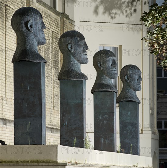 Desert Quartet', sculpture by Elisabeth Frink, Worthing, West Sussex, 2014