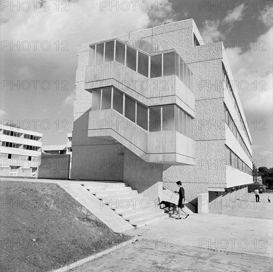 Brutalist block of flats on Field End Road, Hillingdon, London, 1968-1975