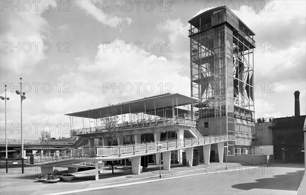 New School Pavilion, Festival of Britain, South Bank, Lambeth, London, 1951