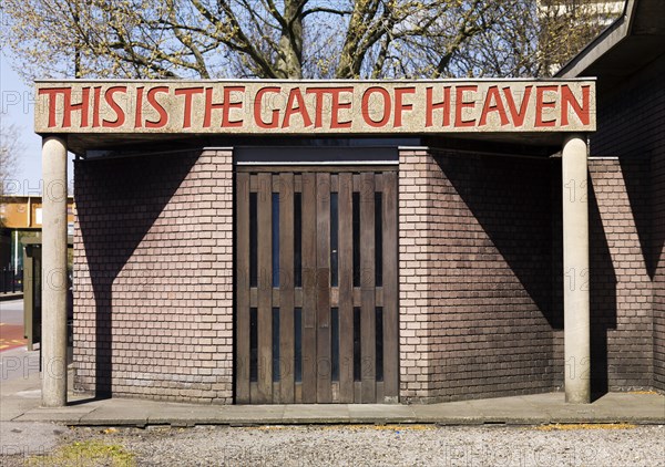 Entrance of the Church of St Paul, Bow Common, Tower Hamlets, London, 2011