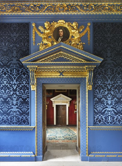 Doorway of the Blue Velvet Room, Chiswick House, London, c2014