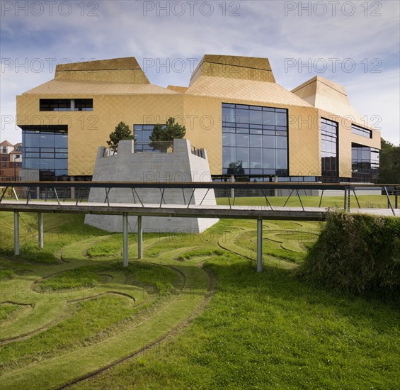 The Hive, university and public library, Sawmill Walk, the Butts, Worcester, Worcestershire, 2012