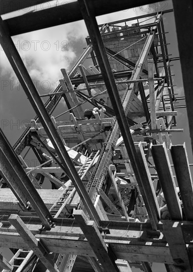 Odeon Cinema under construction, Leicester Square, Westminster, London, 1937